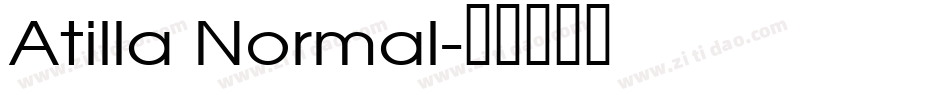 Atilla Normal字体转换